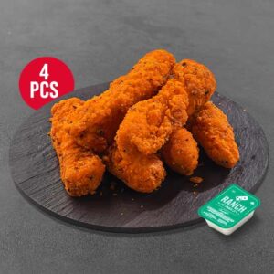 4 Pcs Chicken Strips + 1 Dip
