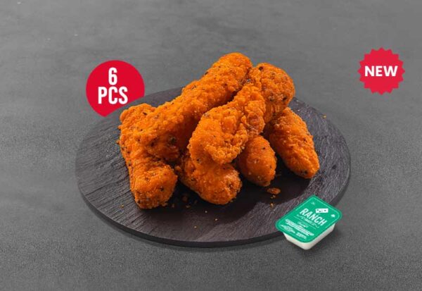6 Pcs Chicken Strips + 1 Dip